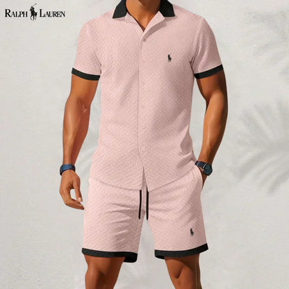 RL™ Timeless Style: Shirt & Pants Set with Contrast Collar