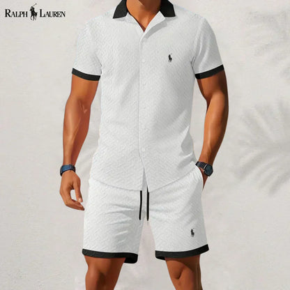 RL™ Timeless Style: Shirt & Pants Set with Contrast Collar