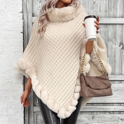 Glam Soft Weave Poncho