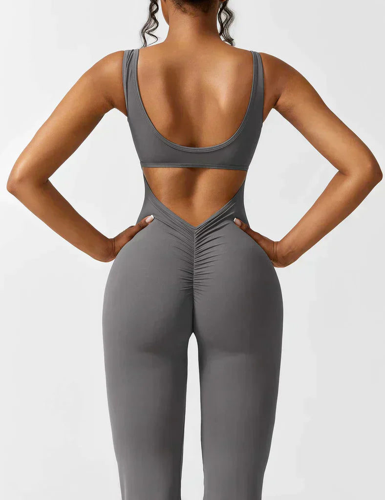 V-Back Flared Jumpsuit - BUY 1 GET 1 FREE
