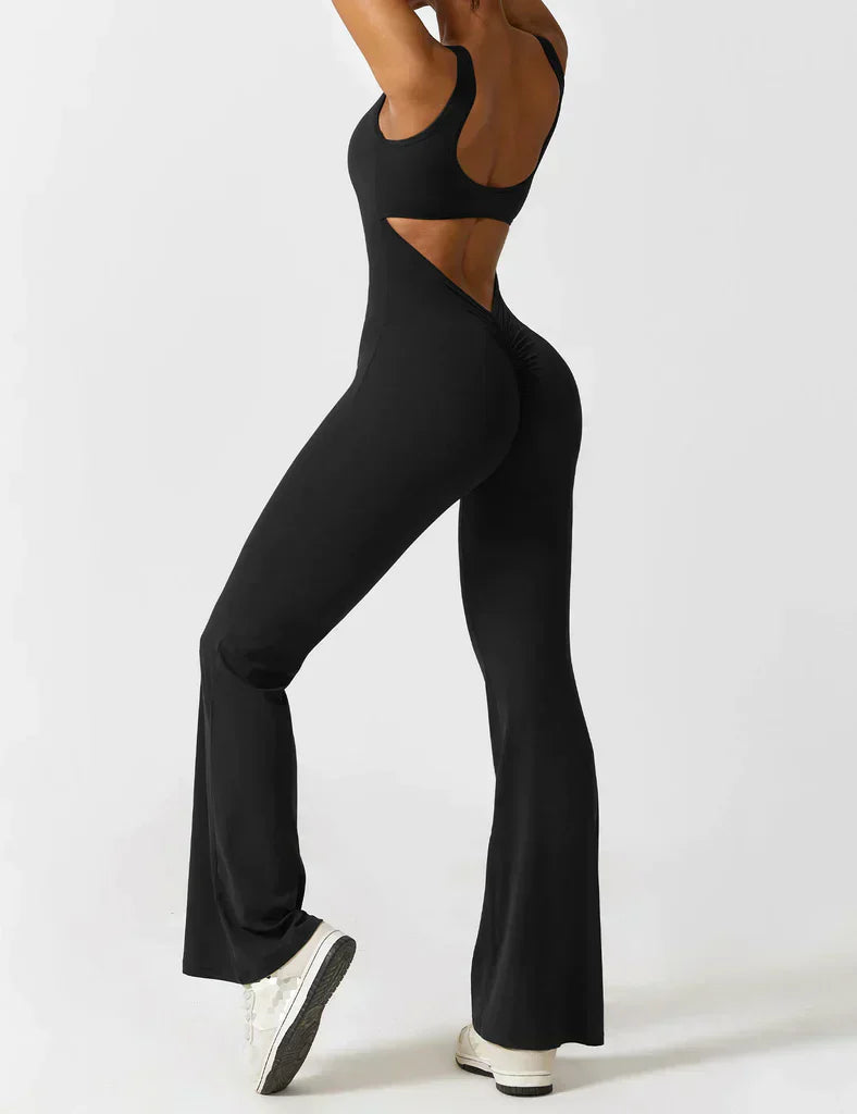 V-Back Flared Jumpsuit - BUY 1 GET 1 FREE